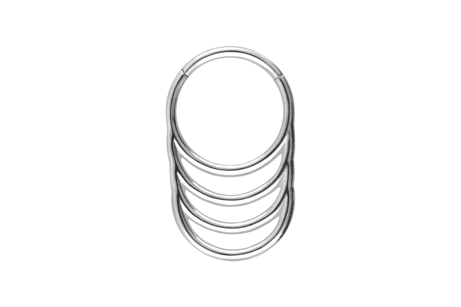 Chirurgenstahl Segmentring Clicker Piercing 4 RINGE ++SALE++